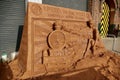 Sand Sculpture Commemorating The Great Western Railway. York, England, UK. August 17th, 2010. Royalty Free Stock Photo