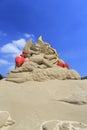 Sand sculpture of cupid Royalty Free Stock Photo