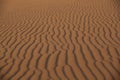 Sand sculpture on desert