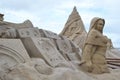 Sand Sculpture Festival in Lappeenranta Royalty Free Stock Photo