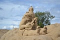 Sand Sculpture Festival in Lappeenranta Royalty Free Stock Photo