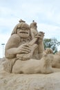 Sand Sculpture Festival in Lappeenranta Royalty Free Stock Photo