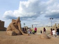 Sand sculpture festival, Latvia Royalty Free Stock Photo