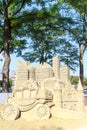 Sand Sculpture of The Hague city