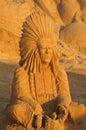 Sand sculpture Indian Royalty Free Stock Photo