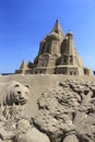 Sand sculpture of kremlin palace