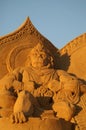 Sand sculpture monkey king