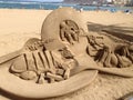 Sand Sculpture Royalty Free Stock Photo