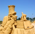 Sand sculpture of Ratatouille movie