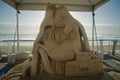 Sand sculpture of the Shrek movie