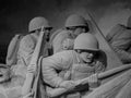 Sand sculptures in the Arnhem Open Air Museum Garderen cultural park.