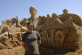 SAND SCULPTURES SHOW:HUNDESTED HABOUR