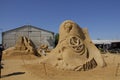 SAND SCULPTURES SHOW:HUNDESTED HABOUR