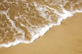 Sand and sea foam Royalty Free Stock Photo