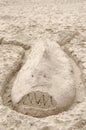 Sand shark on the beach Royalty Free Stock Photo