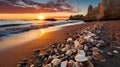 sand shell beach landscape