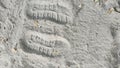 Sand shoes in play ground Royalty Free Stock Photo