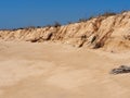 Sand And Sky On Beach On Ilha Deserta Portugal Royalty Free Stock Photo