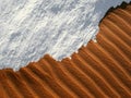 Sand and snow - the wonders of a desert in Egypt