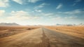 sand split road Royalty Free Stock Photo