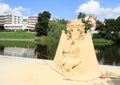 Sand statue in Pisek