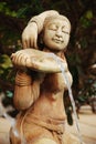 Sand stone beautiful woman fountain