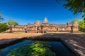 Sand stone castle, phanomrung in Buriram province Royalty Free Stock Photo