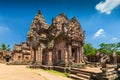 Sand stone castle, phanomrung in Buriram province Royalty Free Stock Photo