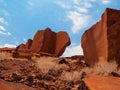 Sand stone formation in Twyfelfontein area