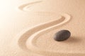 Sand and stone texture background with line pattern Royalty Free Stock Photo