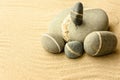 Sand and stones. Royalty Free Stock Photo
