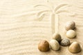 Sand and stones. Royalty Free Stock Photo