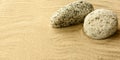 Sand and stones. Royalty Free Stock Photo