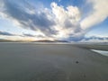 Sand storm at Dooey beach by Lettermacaward in County Donegal - Ireland