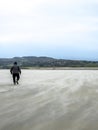 Sand storm at Dooey beach by Lettermacaward in County Donegal - Ireland Royalty Free Stock Photo