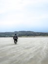 Sand storm at Dooey beach by Lettermacaward in County Donegal - Ireland Royalty Free Stock Photo