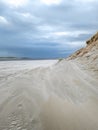 Sand storm at Dooey beach by Lettermacaward in County Donegal - Ireland