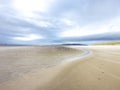 Sand storm at Dooey beach by Lettermacaward in County Donegal - Ireland Royalty Free Stock Photo