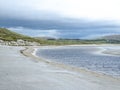 Sand storm at Dooey beach by Lettermacaward in County Donegal - Ireland Royalty Free Stock Photo