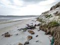 Sand storm at Dooey beach by Lettermacaward in County Donegal - Ireland Royalty Free Stock Photo