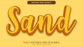 Sand text effect editable eps file Royalty Free Stock Photo