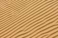 Sand texture.Dented wave of the blow of the wind. Royalty Free Stock Photo
