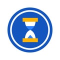 Sand Time Clock Circle Icon