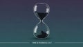 Sand timer counting down Royalty Free Stock Photo