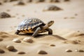 sand tortoise walking protective Leopard shell slowly reptilian leg wrinkled looking africa free spotted ground herpetology wild Royalty Free Stock Photo