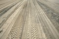 Sand trace cars Royalty Free Stock Photo