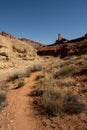 Sand Trail Through A Wash On Syncline Loop Trail Royalty Free Stock Photo