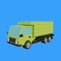 sand truck or dump truck front look 3d object