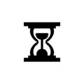 Sand watch icon. Loading button