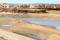 Sand, water and dunes of Ria de Alvor, Portugal